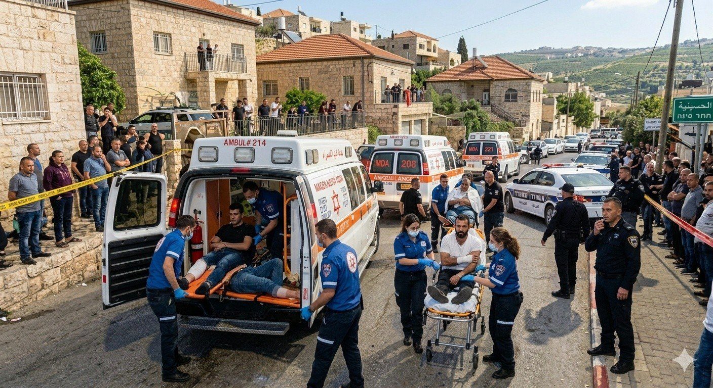 إصابة 3 أشخاص بجراح متوسطة في جريمة إطلاق نار بقرية الحسينية قرب كرمئيل