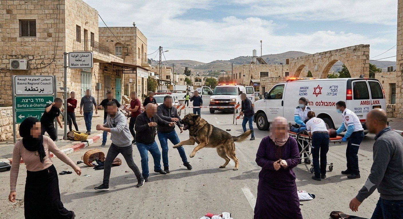 إصابة 14 شخصًا في برطعة بهجوم كلب مسعور