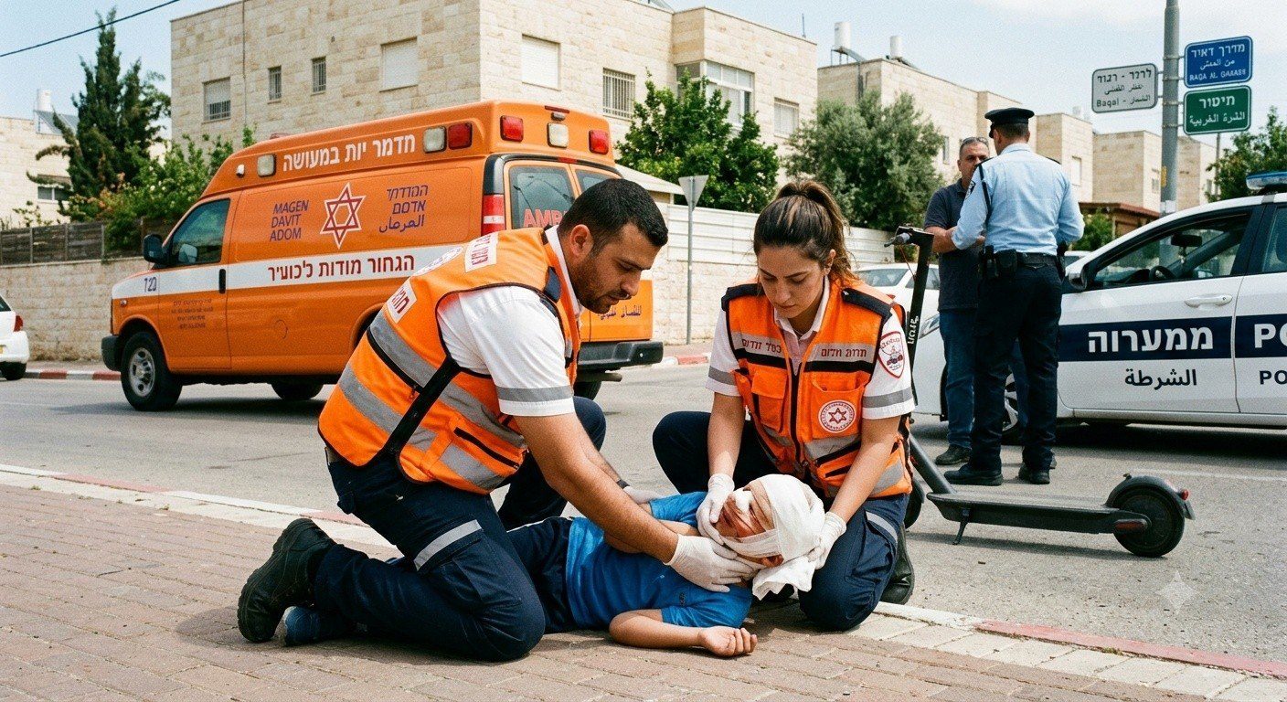 إصابة طفل بجروح خطيرة إثر تعرضه للدهس في باقة الغربية