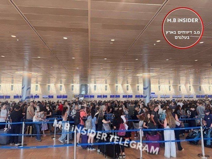 ازدحام استثنائي في مطار بن غوريون مع مرور نحو 100 ألف مسافر خلال ساعات