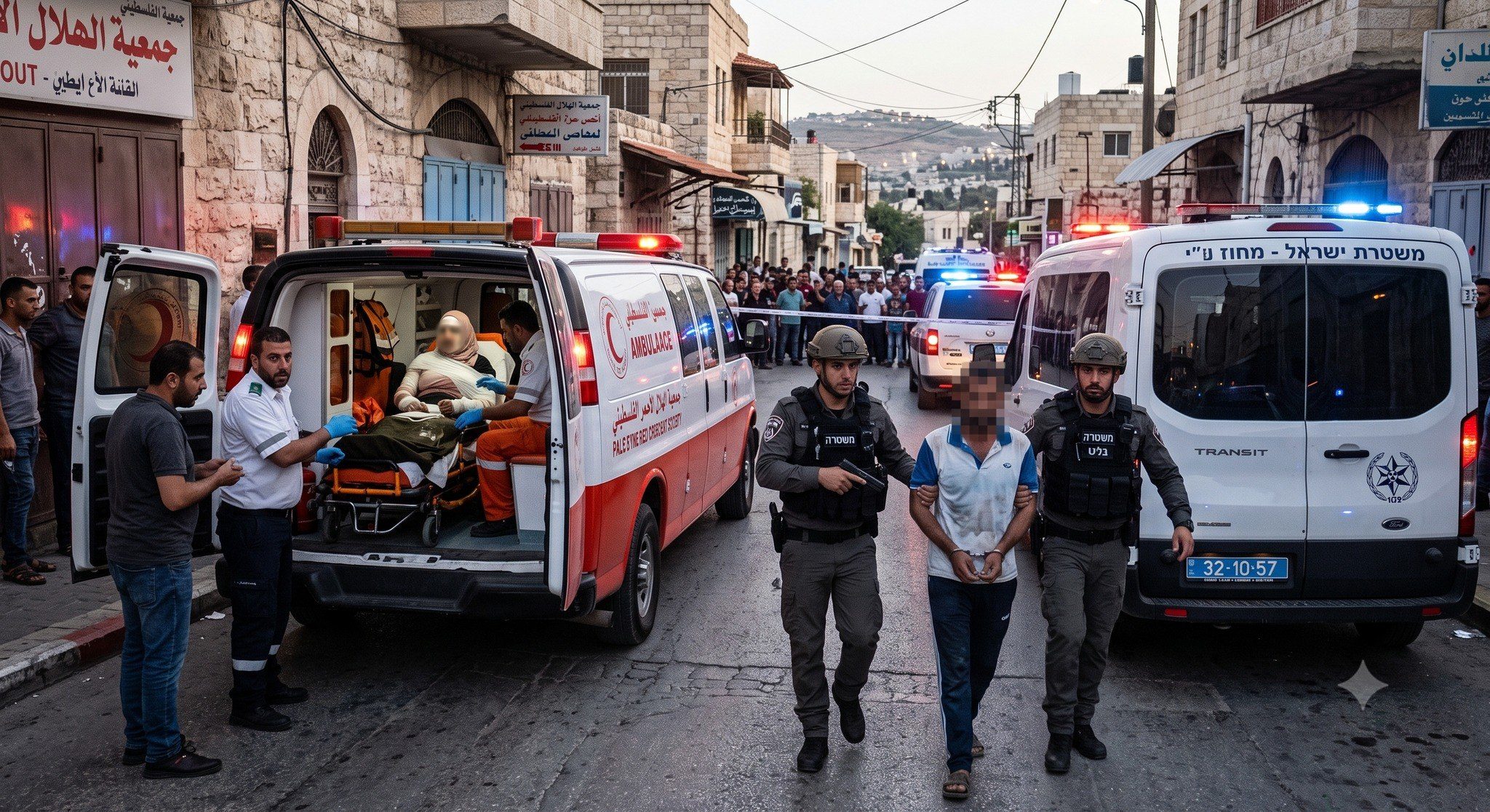 بعد مطاردة استمرت نحو 24 ساعة.. اعتقال شاب من القدس الشرقية بشبهة محاولة قتل زوجته في بلدة دورا جنوب الخليل بعد طعنها عدة مرات، ونقلها إلى المستشفى بحالة متوسطة