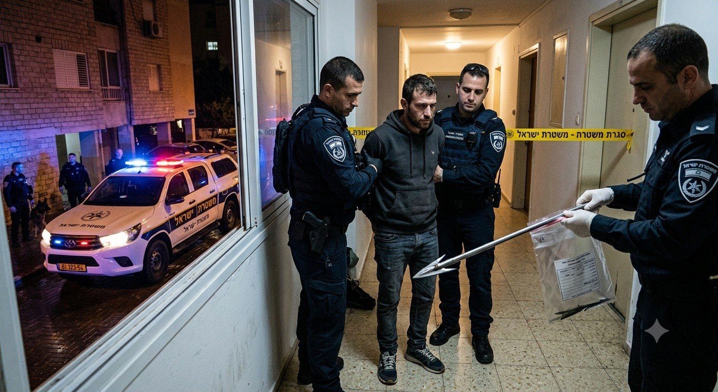 اعتقال مشتبه من عائلة مصاب بجروح خطيرة بسهم صيد داخل منزل في كفار سابا