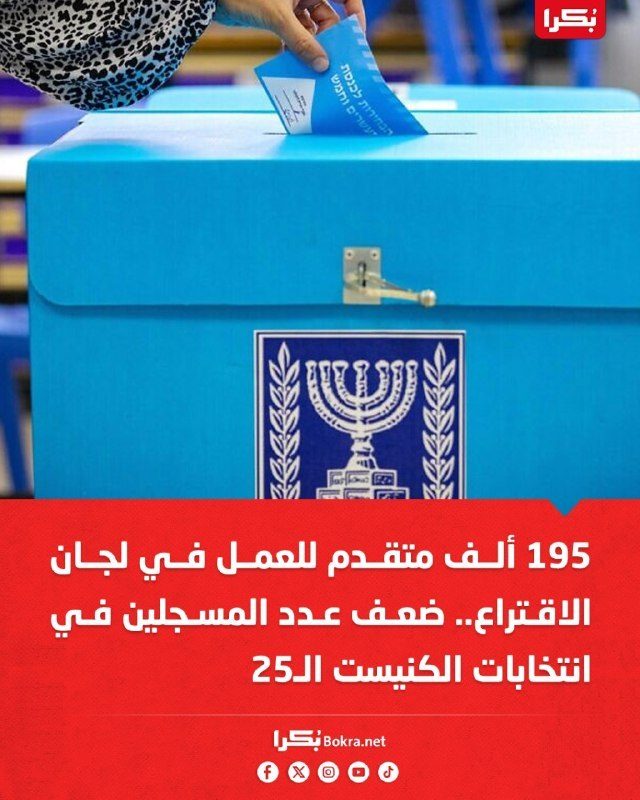 لجنة الانتخابات المركزية: تسجيل نحو 195 ألف شخص للعمل في لجان الاقتراع